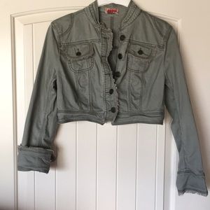 Camo Green Jean Jacket